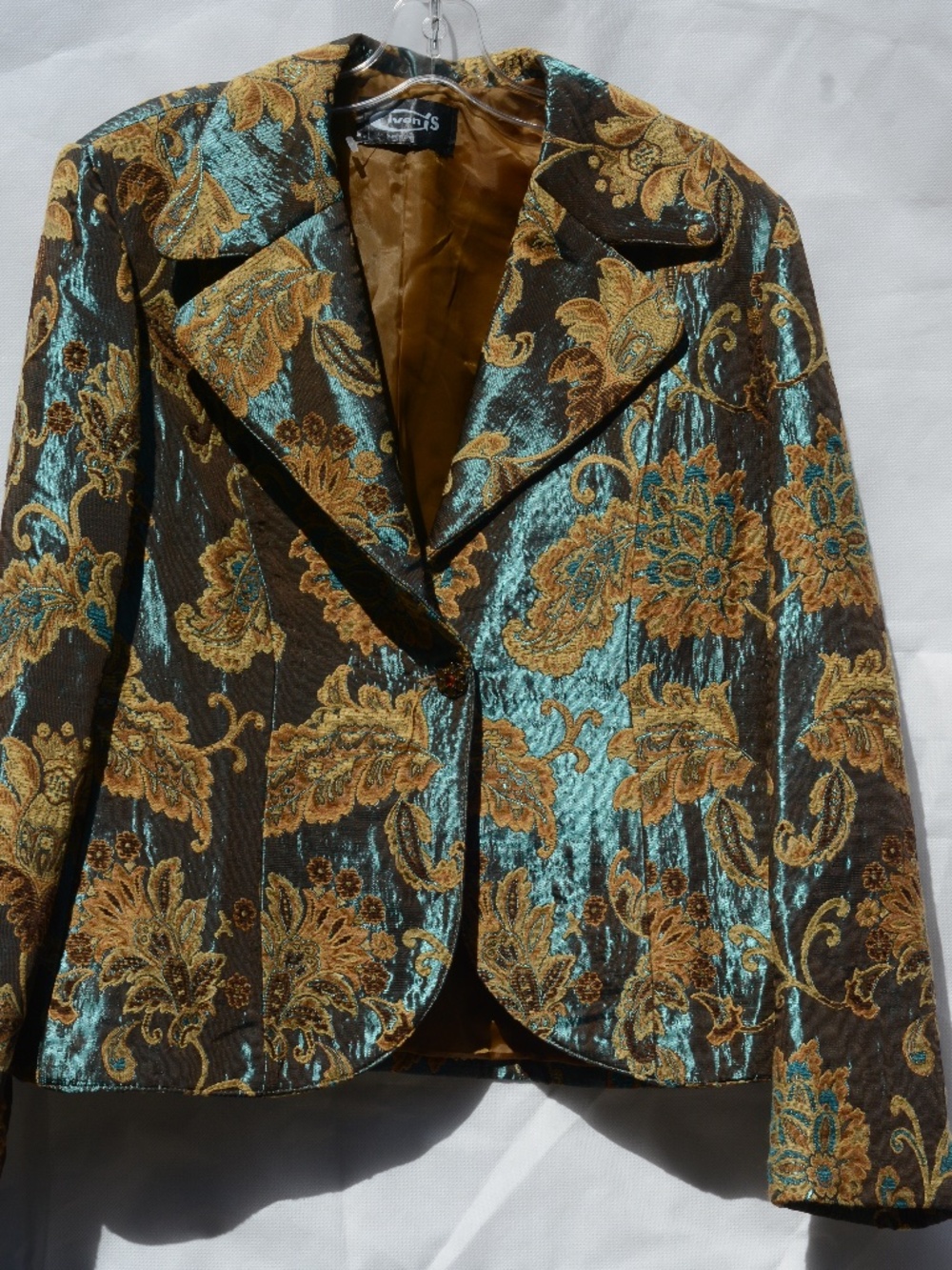 Italian Made Brocade Blazer SZ L #B54/55